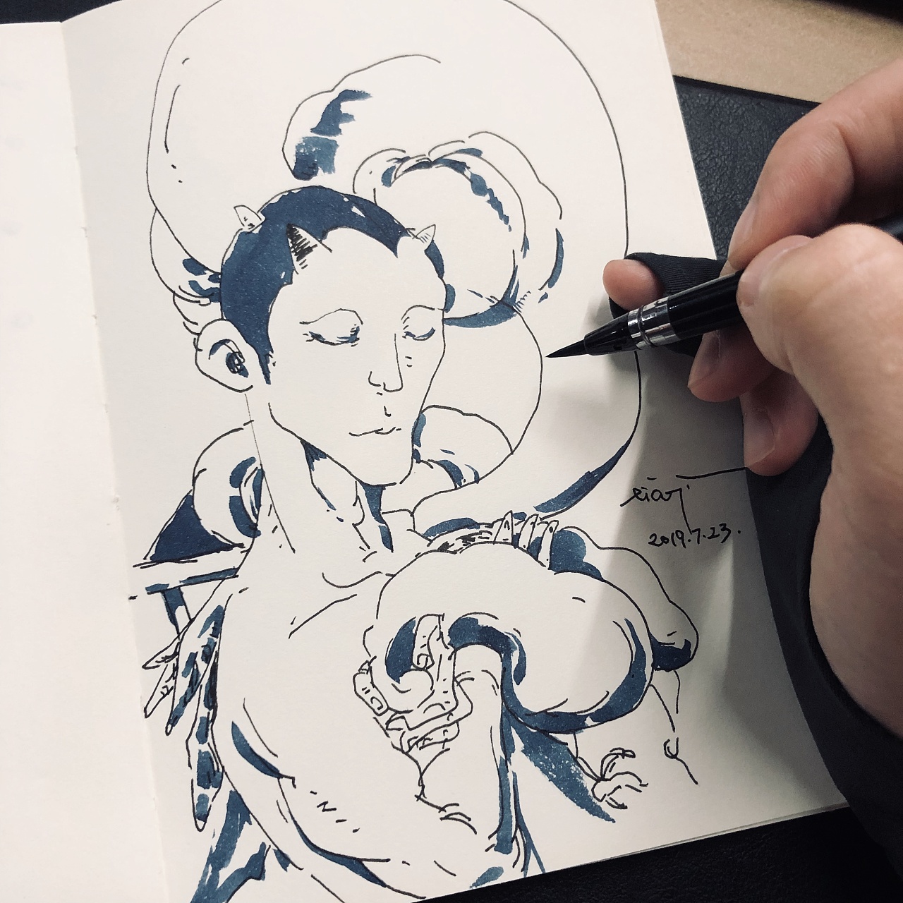 速写本16(一些是临摹金政基,蚂蚁八手王的作品)