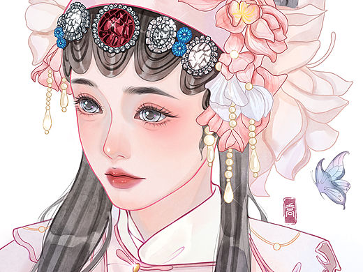 水彩风｜国风戏曲