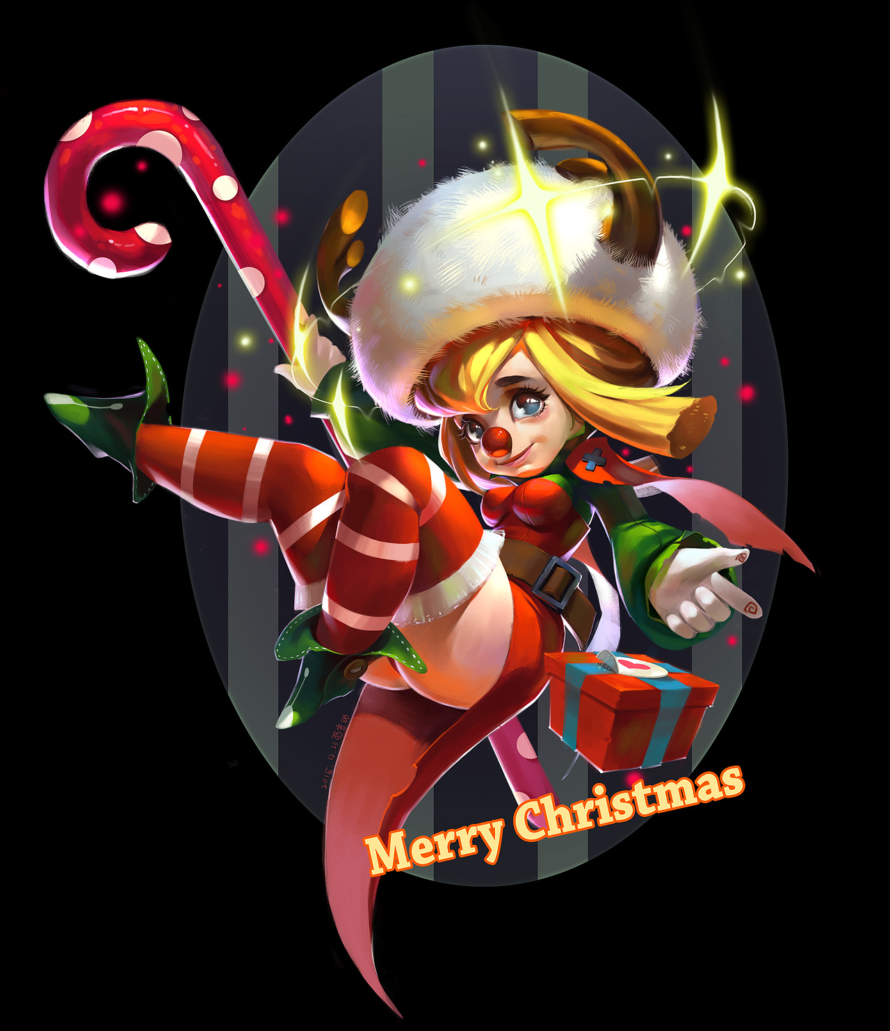 圣诞快乐（图ZMzkyMzQ1MjA=） - 新锐潮流插画 - 站酷设计师西音那原创素材 - 站酷ZCOOL