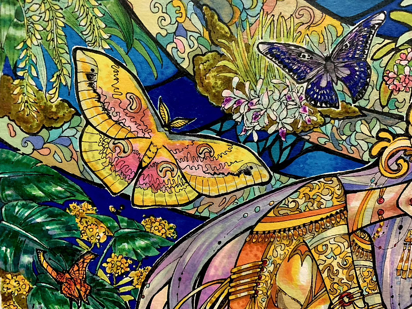 马克笔装饰画（纸绘）（图ZMzQ5NDYwODIw） - 绘画 - 站酷设计师YYZMI原创素材 - 站酷ZCOOL