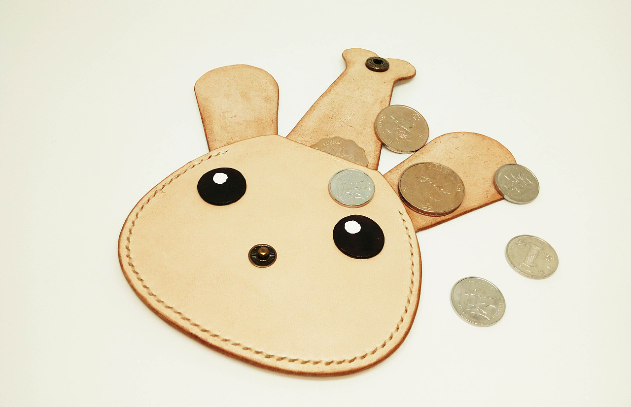 小兔子硬币包-手工皮具爱好者|手工艺|工艺品设计|皮木匠 - 原创作品