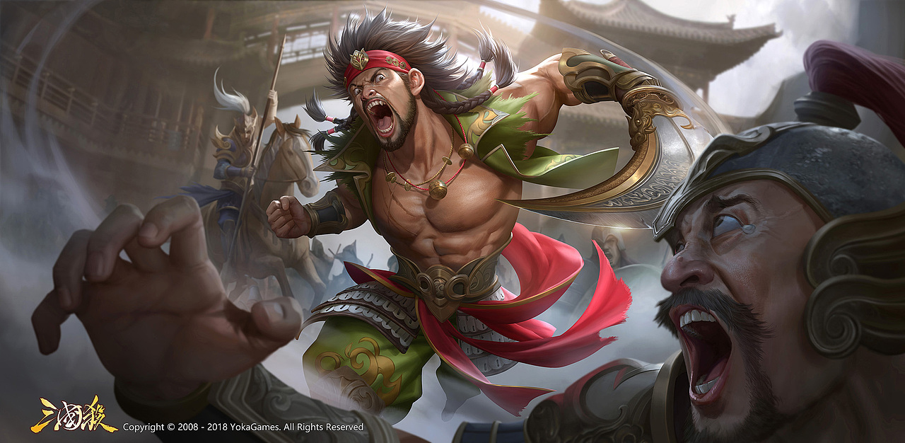 为游戏《三国杀》创作的角色插画