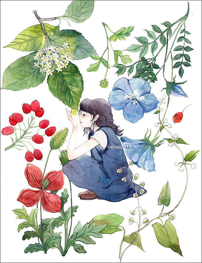 夏天的水彩画 原创作品 站酷 Zcool