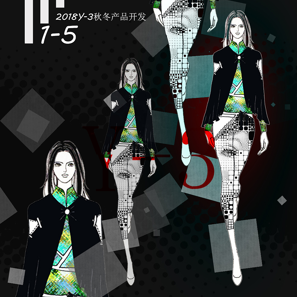 Y-3服装系列设计（图ZMTM0OTI0OTk2） - 休闲/流行服饰 - 站酷设计师YaYa鱼原创素材 - 站酷ZCOOL