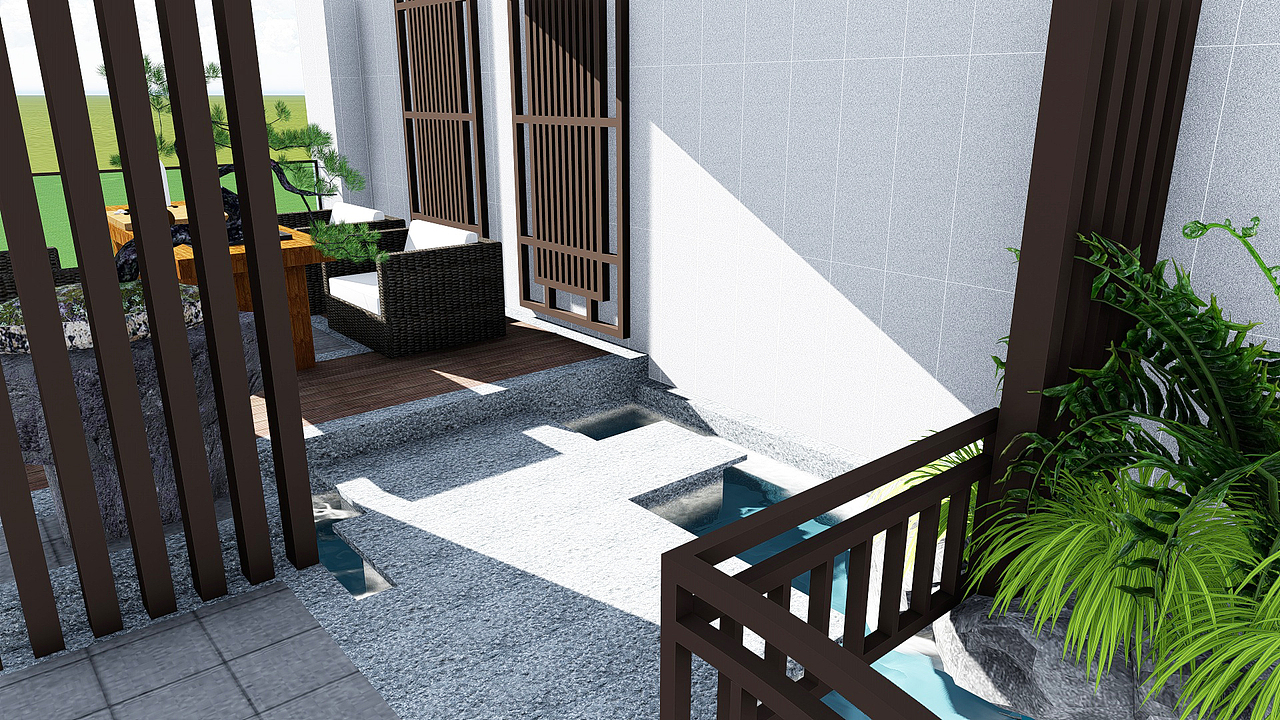 室内中式景观设计