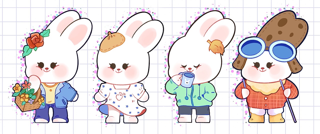 魯梅梅與布林林（圖ZMzM5NDEyOTY0） - 兒童插畫 - 站酷設計師G二古是只小兔嘰原創(chuàng)素材 - 站酷ZCOOL