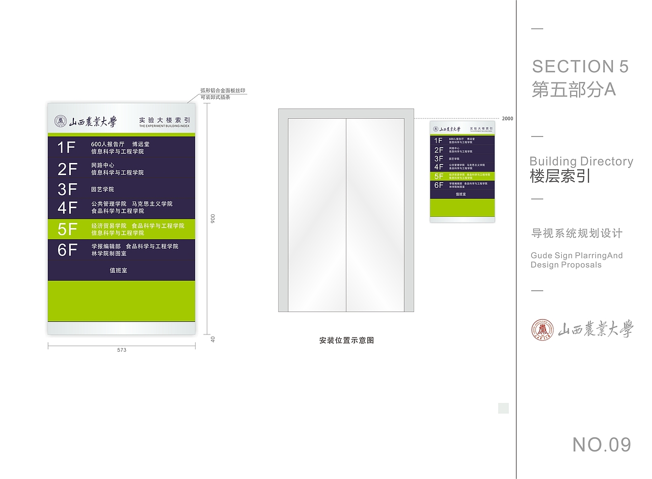 学校导向系统设计（图ZODU1NjI0ODg=） - 商业空间设计 - 站酷设计师乖小猫咪朵朵莱原创素材 - 站酷ZCOOL