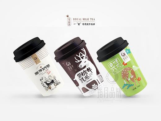 双喜鹿奶茶（个人主页-ZNDQ1OTI0OTI=） - 包装 - 站酷设计师指月品牌策划原创素材 - 站酷ZCOOL