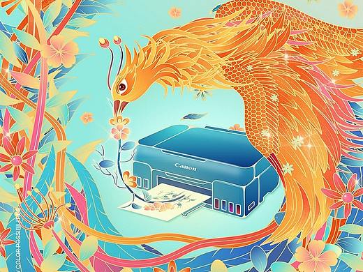 佳能视觉海报设计——《为色彩而生》