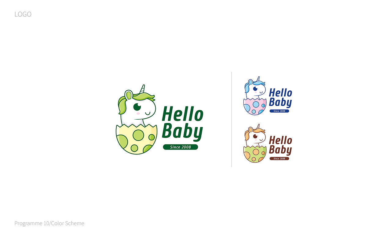 HELLO BABY 卡通LOGO方案设计（图ZMTMxMzc2Mjky） - Logo - 站酷设计师VV熊原创素材 - 站酷ZCOOL