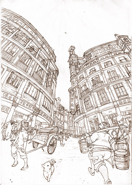 民国时期的汕头老市区曾经繁华的小公园