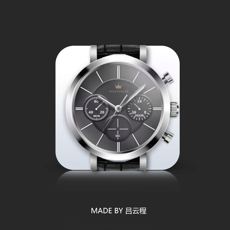 本人制作手表图标教程(喜欢多多分享)