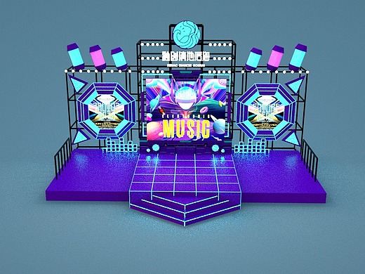 滇池融创贸电音舞台概念设计