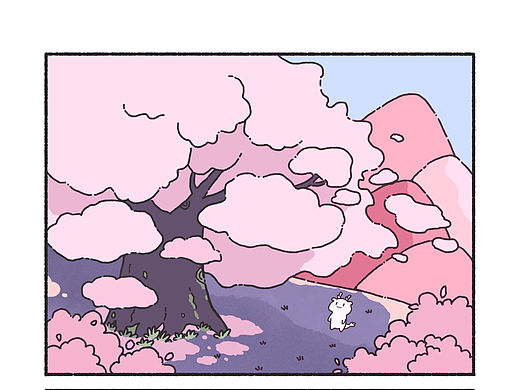 一组樱花小漫画