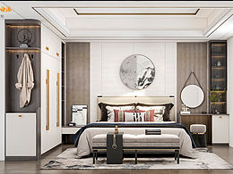 一个新中式主卧
