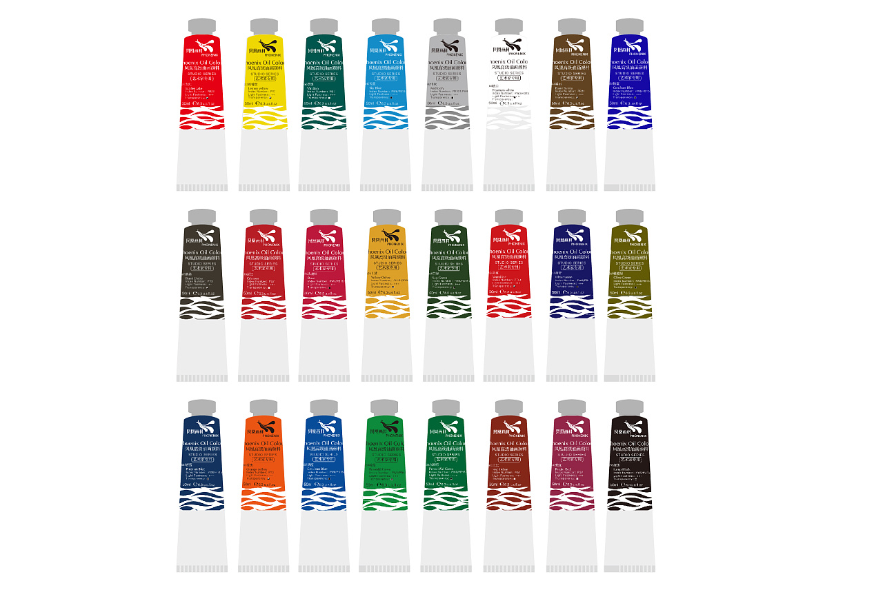 "凤凰"画材集团品牌logo升级设计及延展