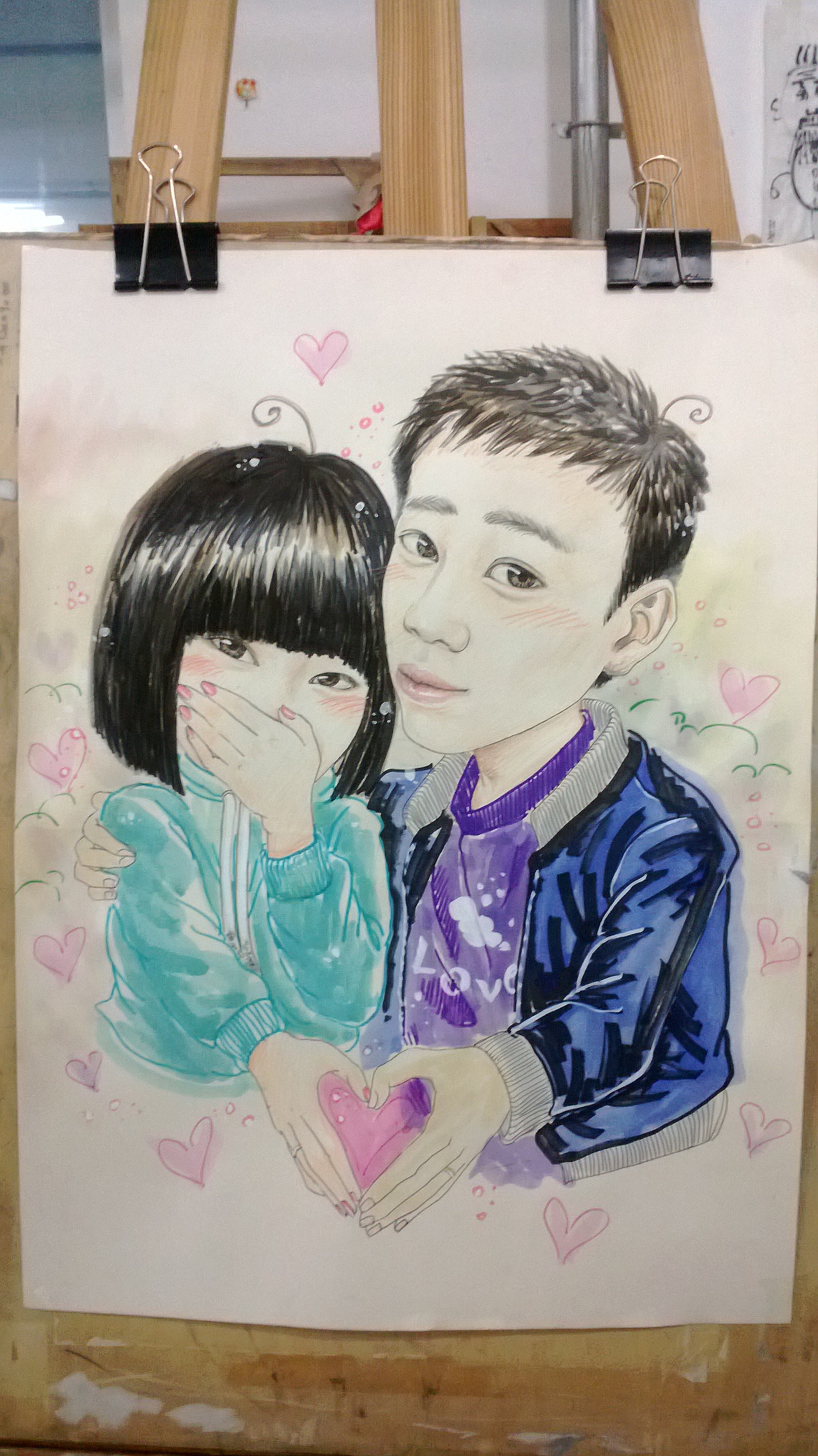 王小兵弟弟的"情侣照"|纯艺术|绘画|航妹_原创作品-站酷zcool