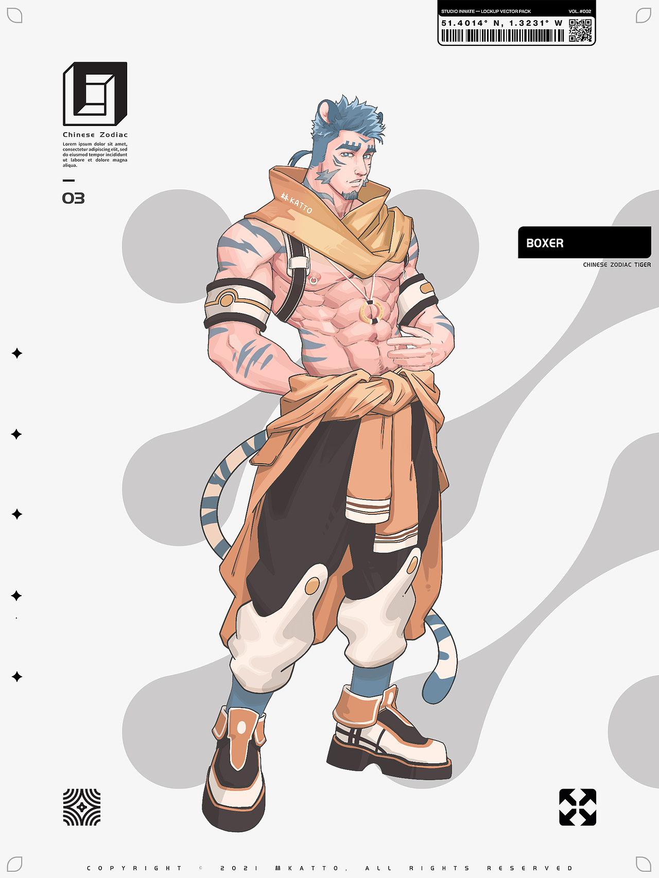 十二生肖拟人（图ZMjYzMDY3NzYw） - 创作习作 - 站酷设计师林Katto原创素材 - 站酷ZCOOL