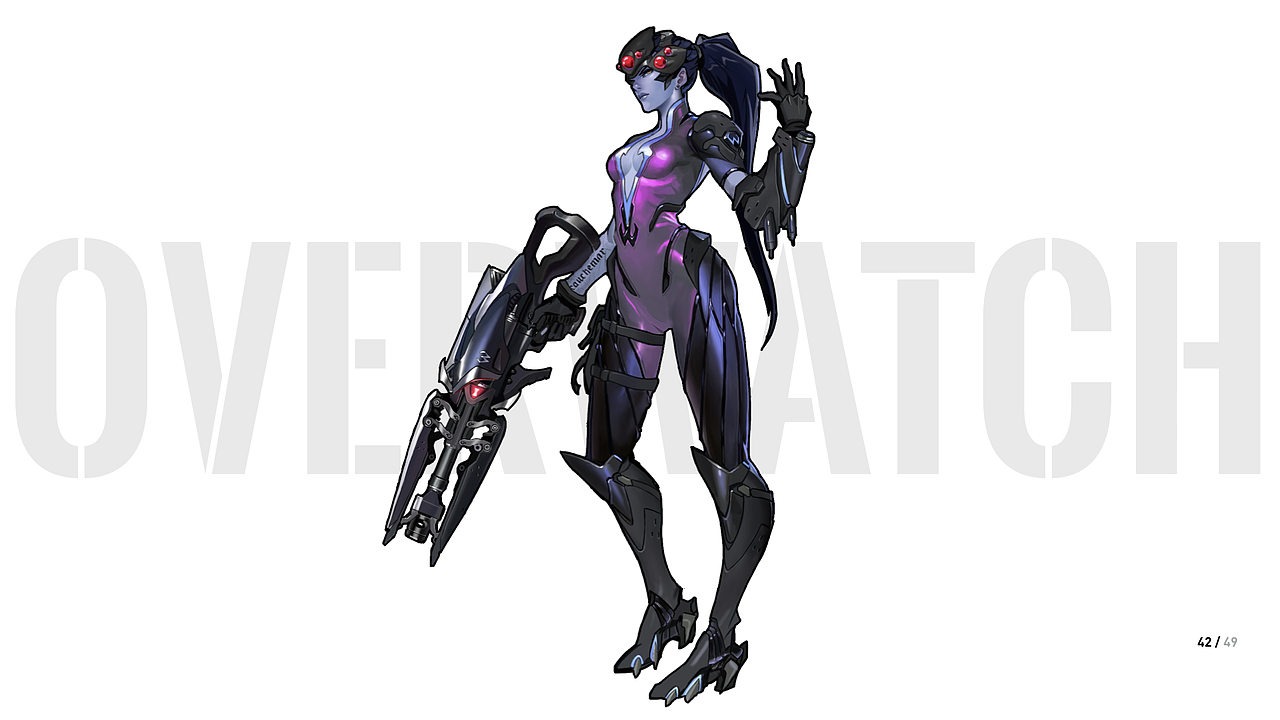 守望先鋒-黑百合（圖ZMTQ0MDIxOTg0） - 游戲原畫 - 站酷設(shè)計(jì)師垂淚天明原創(chuàng)素材 - 站酷ZCOOL