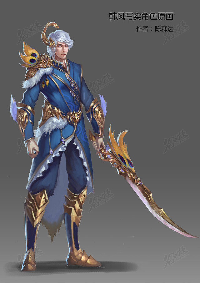 韩风写实男战士_名动漫cg数娱-站酷zcool