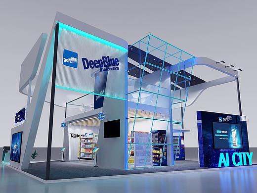 深兰科技特装展位设计