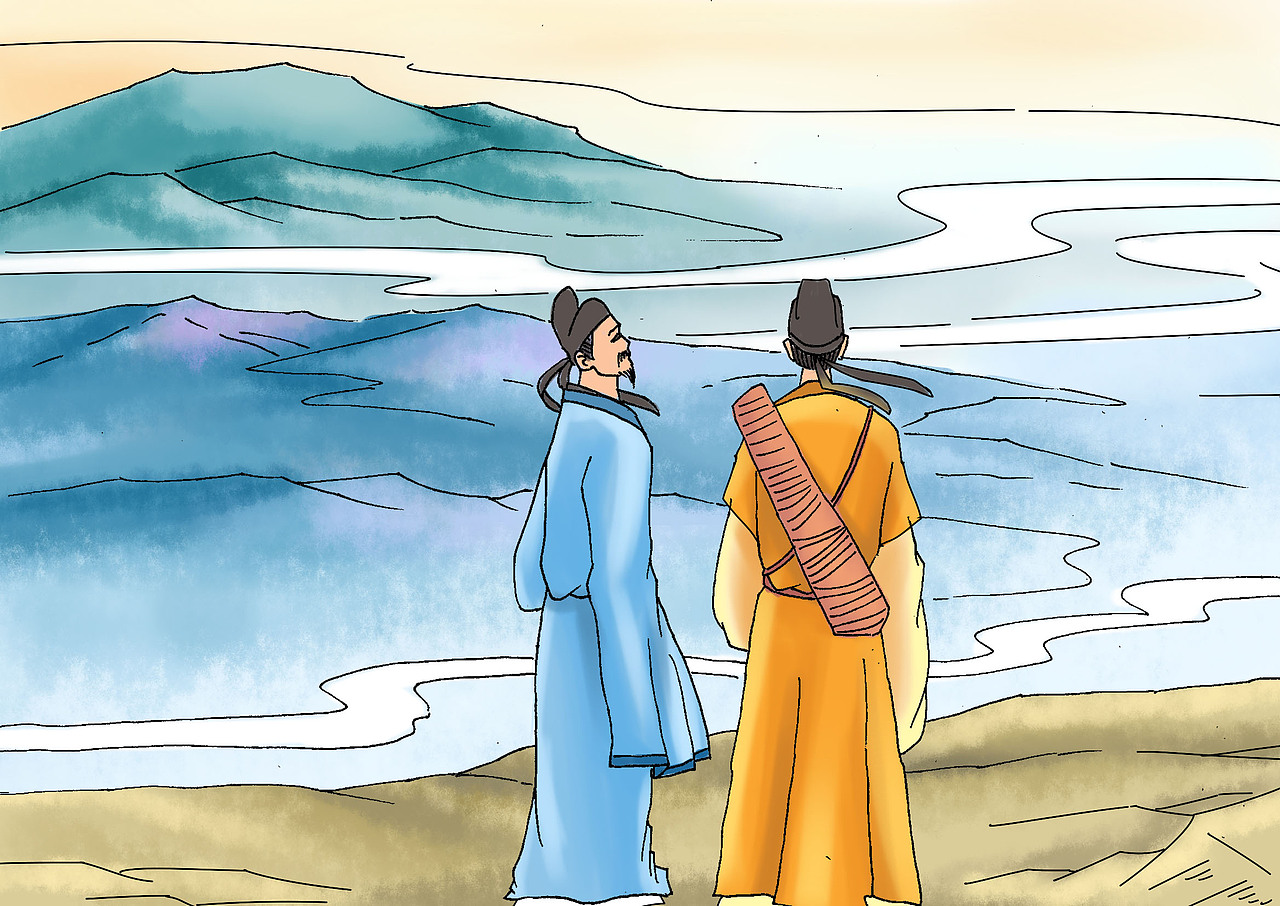 古诗插画（图ZNzY4MjMyNjA=） - 商业插画 - 站酷设计师Koey位移原创素材 - 站酷ZCOOL