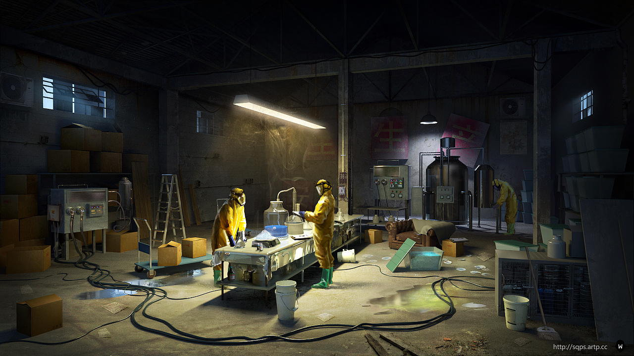 z制毒车间|三维|场景|sqps - 原创作品 - 站酷 (zcool)