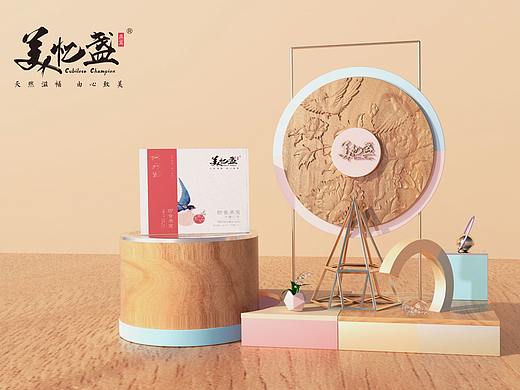 C4D作品：燕窝KV海报设计