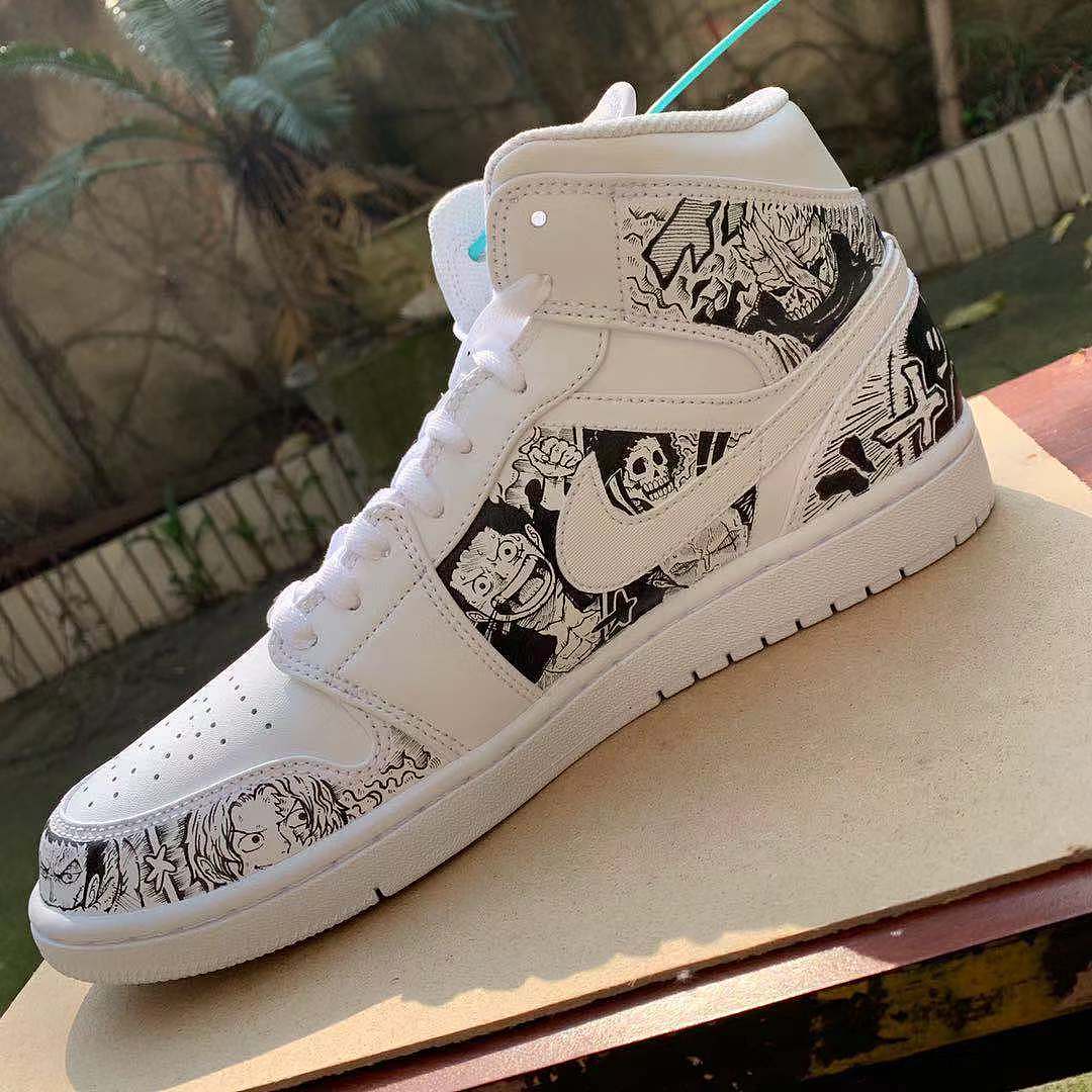 #NIKE# AIR JORDAN小白鞋 海贼主题（图ZMTcwNDUyNDk2） - 创作习作 - 站酷设计师以津真天原创素材 - 站酷ZCOOL