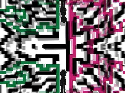 迷宫魔幻海报设计