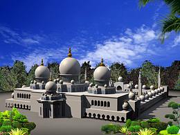 谢赫扎耶德清真寺建模