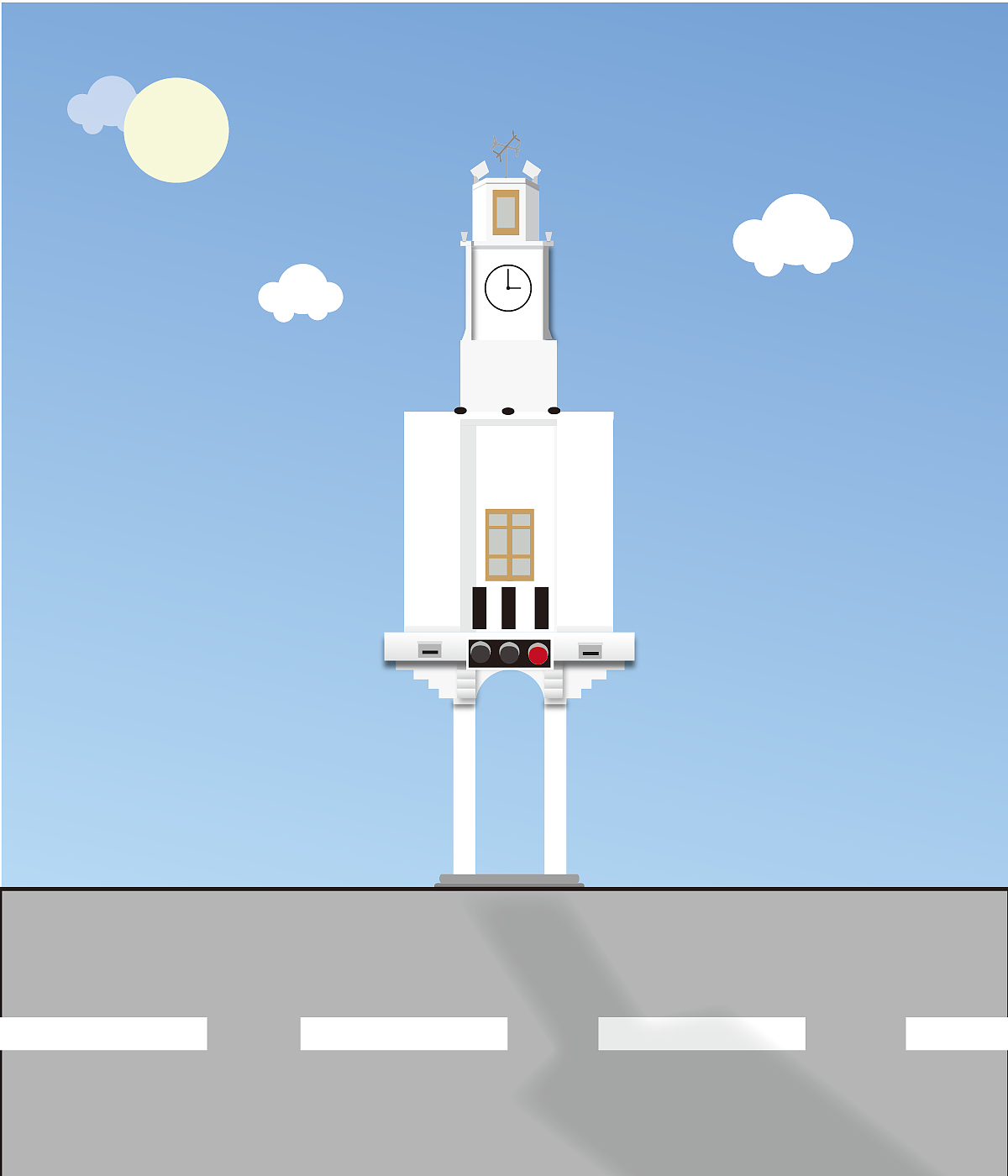 泉州钟楼插画练习