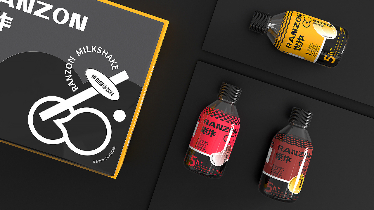 RANZON燃作代餐奶昔×卢帅 | 拒绝肥胖,就要紧致健康(图ZMjY1OTQ1OTg0) - 品牌 - 站酷设计师卢帅品牌设计原创素材 - 站酷ZCOOL