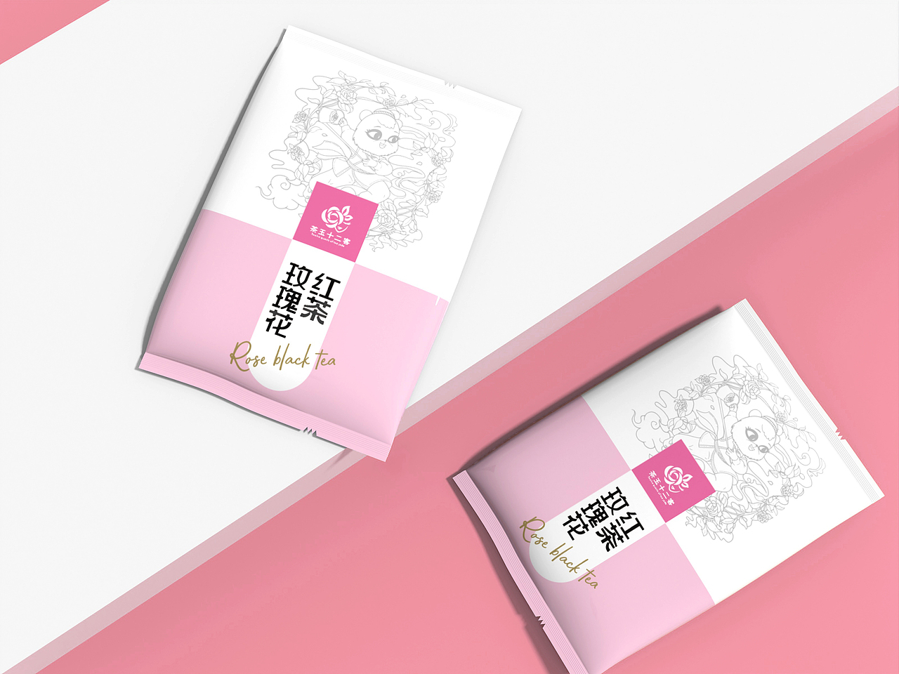 玫瑰红茶文创包装设计 #原创包装设计