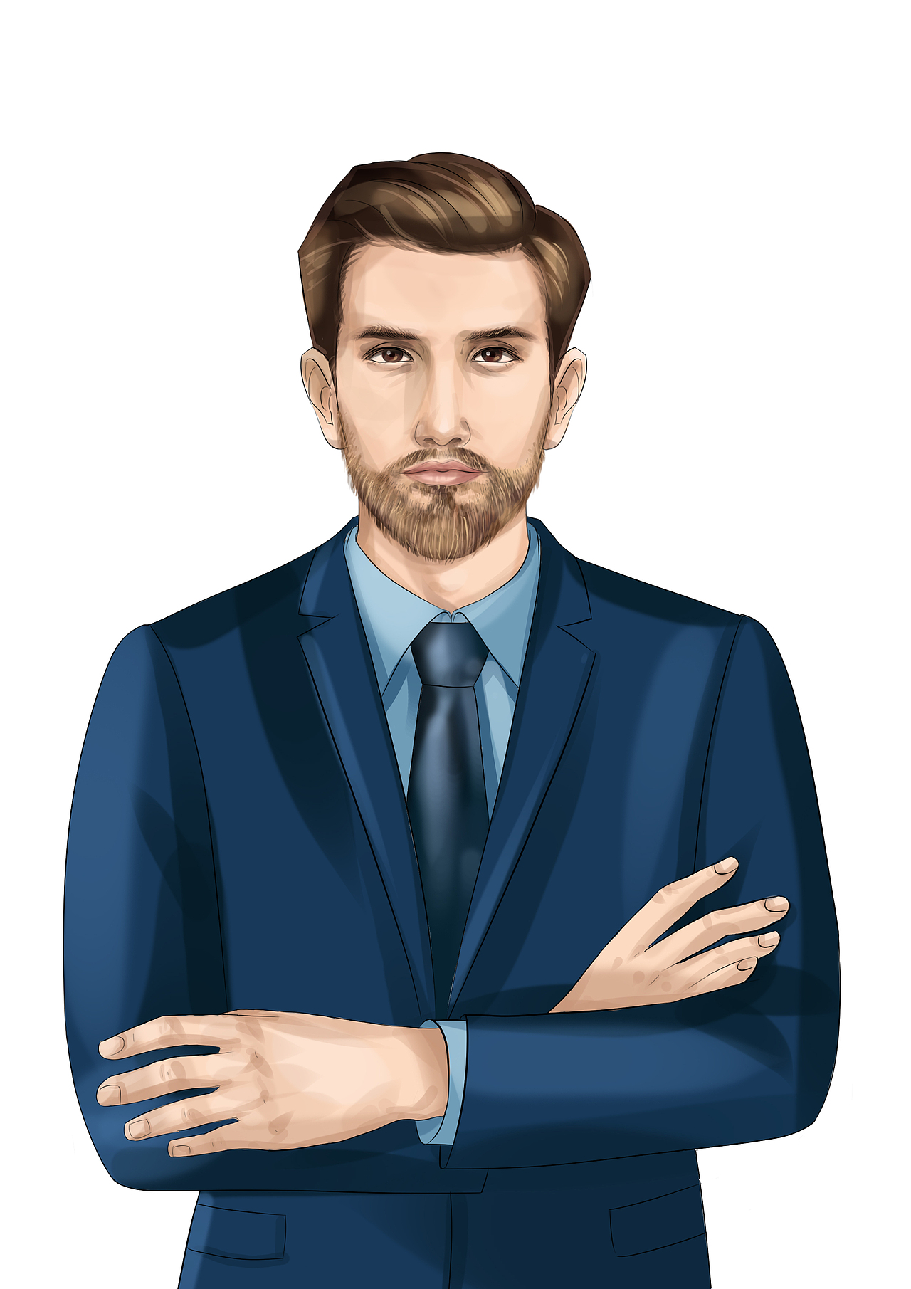 商务风人物形象插图（图ZMzczNTU3MzI4） - 商业插画 - 站酷设计师田田圈插画原创素材 - 站酷ZCOOL