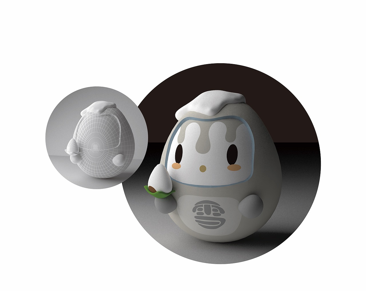 【长白山小妖怪】卡通玩偶形象毕业设计