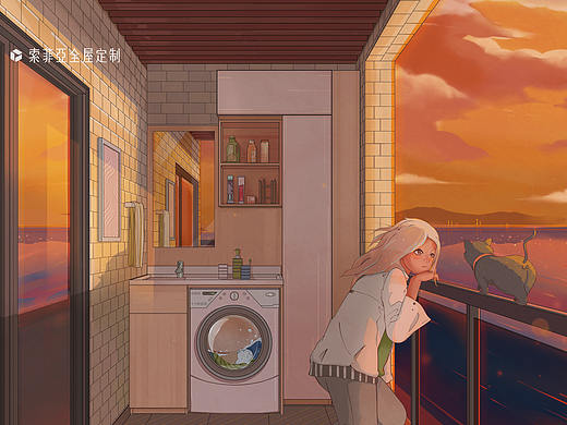 索菲亚家居插画