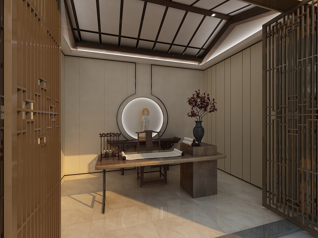 显于型 隐于境 广州于境设计事务所 新中式会所设计（图ZMTcxNDkzNzI0） - 家装设计 - 站酷设计师于境设计原创素材 - 站酷ZCOOL