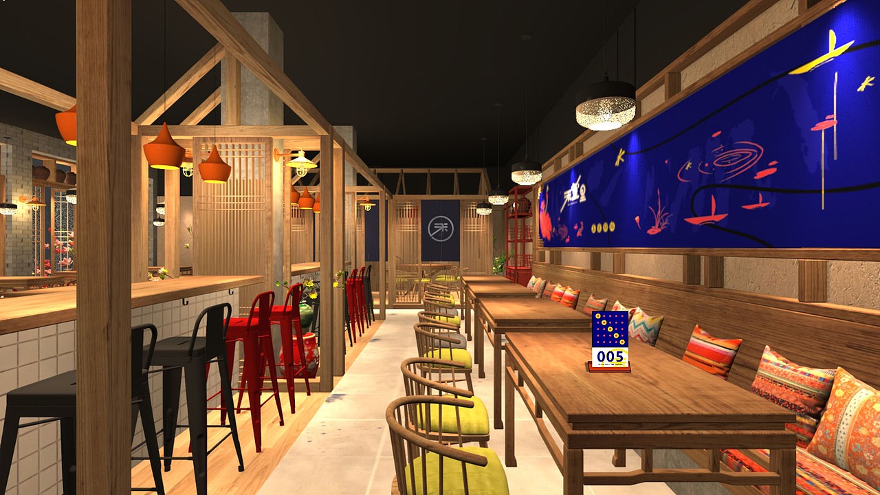 禾堂里美食驿站品牌形象设计