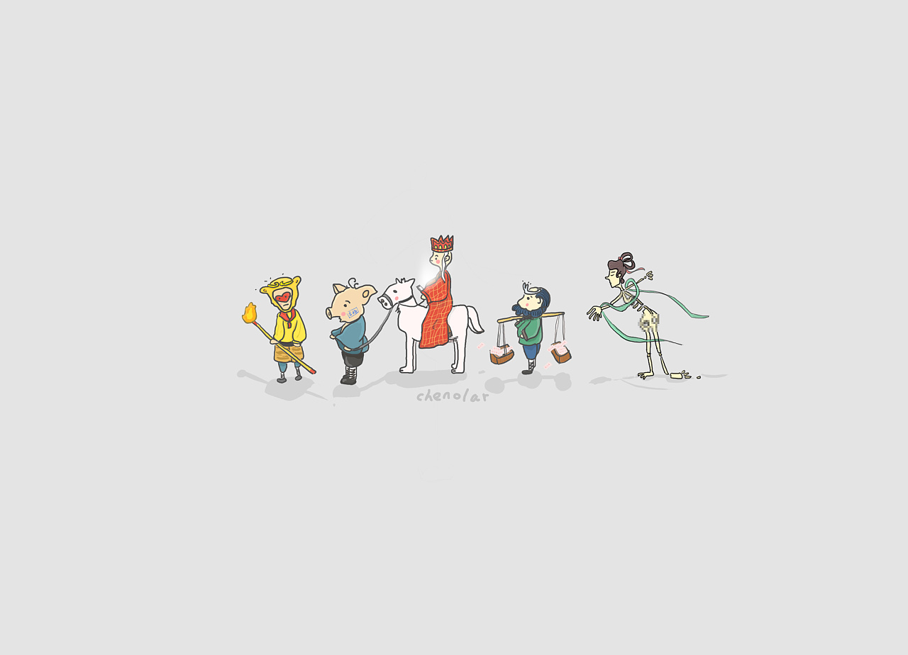 很无聊的西游记|插画|创作习作|chenolar - 原创作品 - 站酷 (zcool)