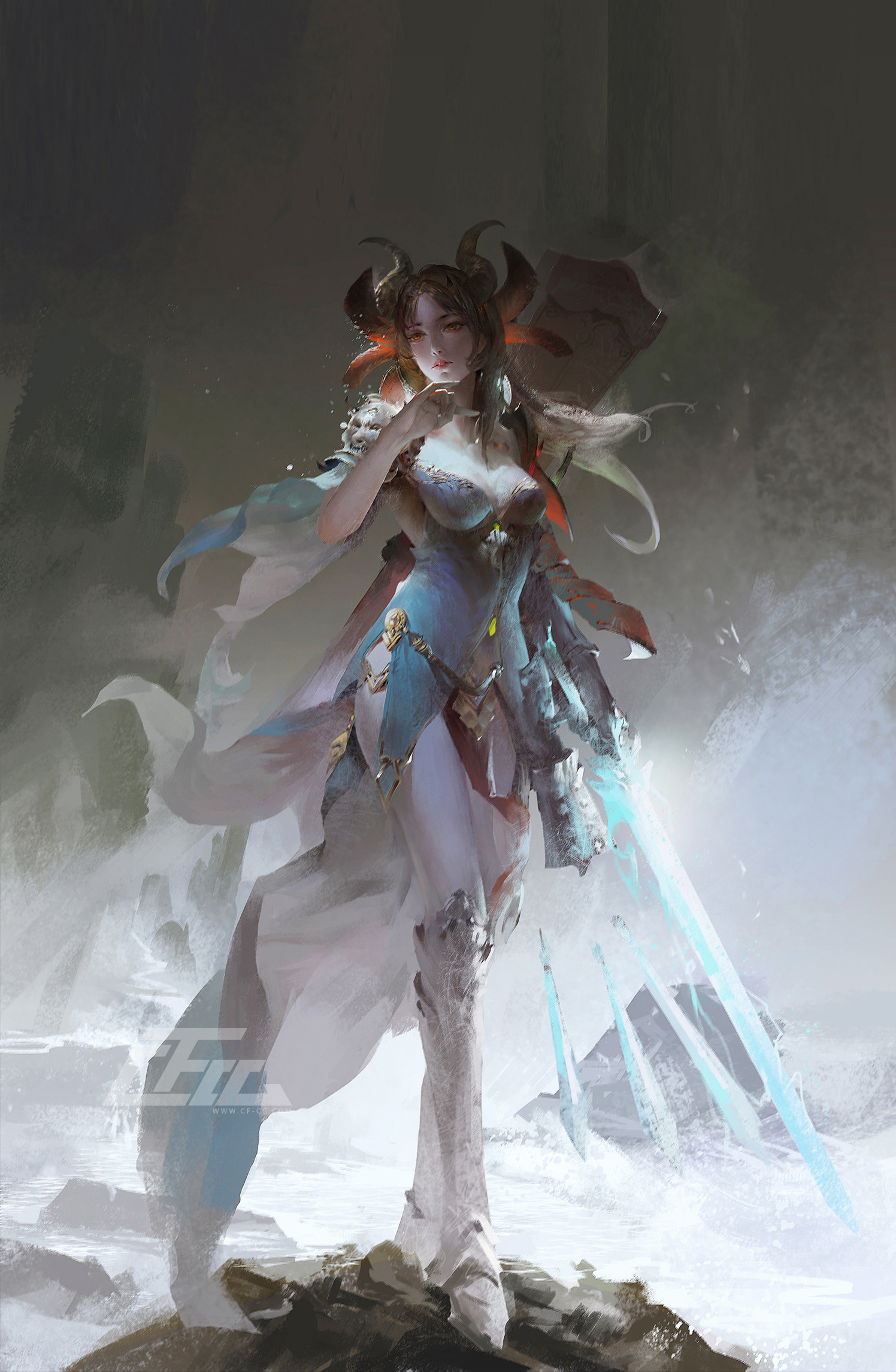 游戏角色设计|插画|游戏原画|炽烽cg_原创作品-站酷zcool