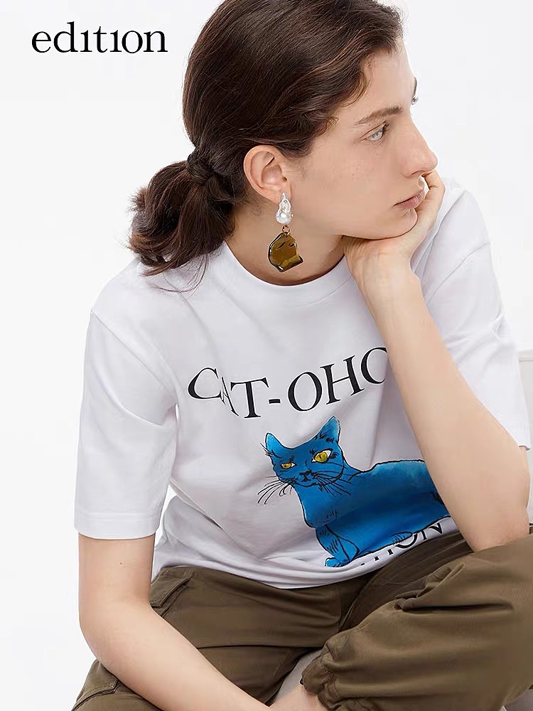 艺术手绘水彩猫咪