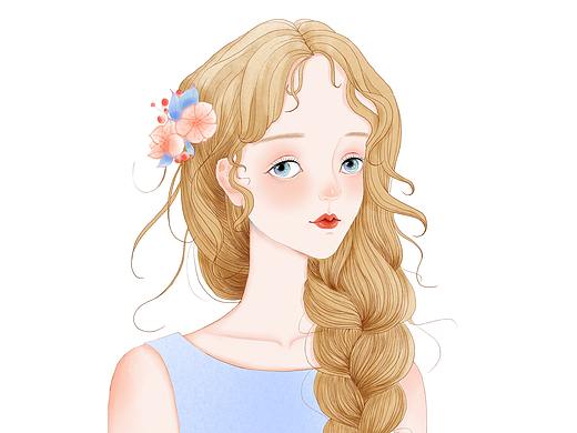 原创人物头像PS板绘练习