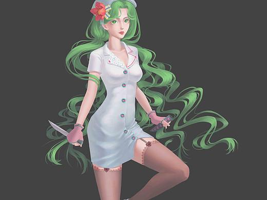 拿匕首的女人