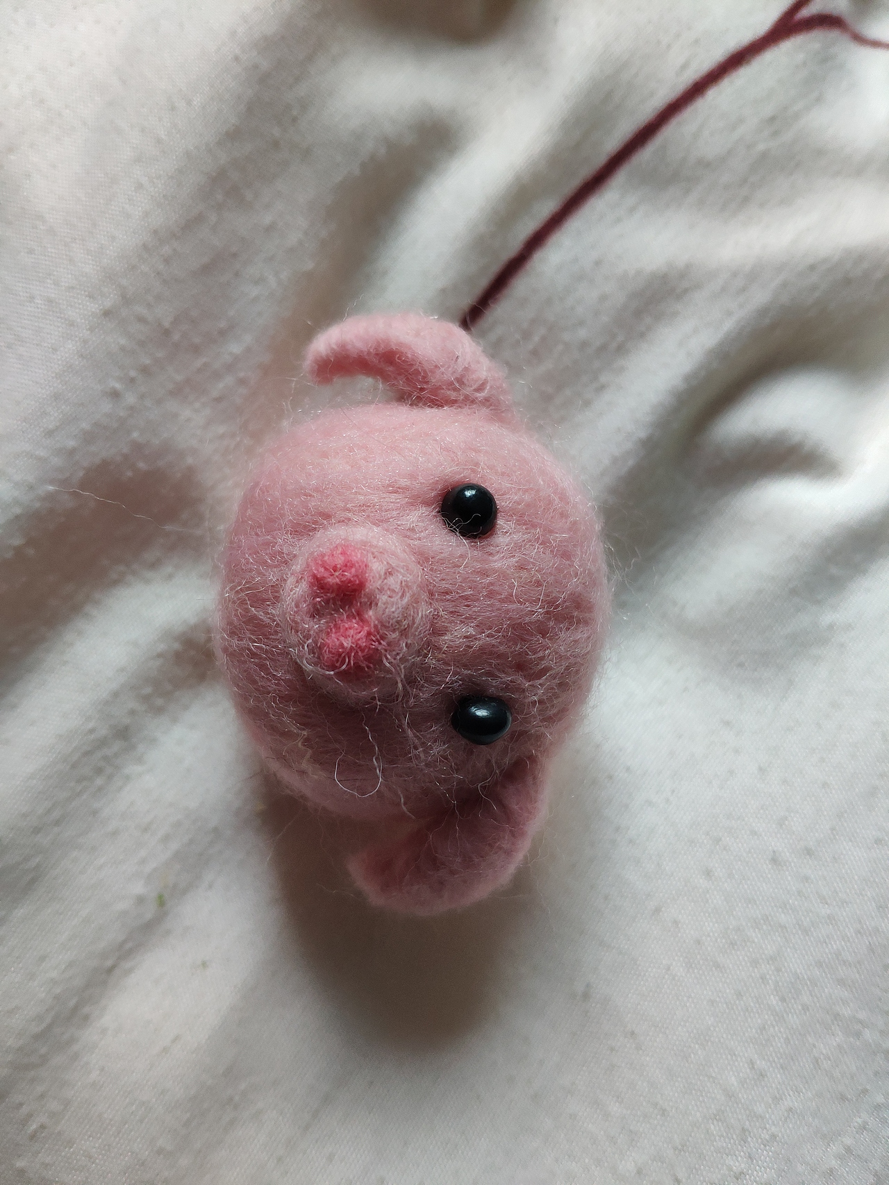 羊毛毡小猪挂件