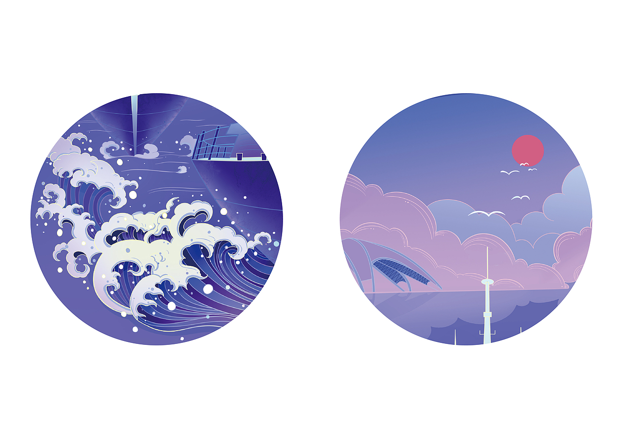 国潮插画——湛江（图ZMjYzNDgxMzg4） - 商业插画 - 站酷设计师七猫茶原创素材 - 站酷ZCOOL