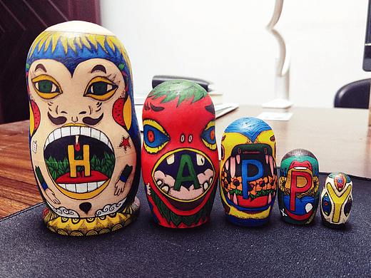 怪兽套娃——即兴插画创作