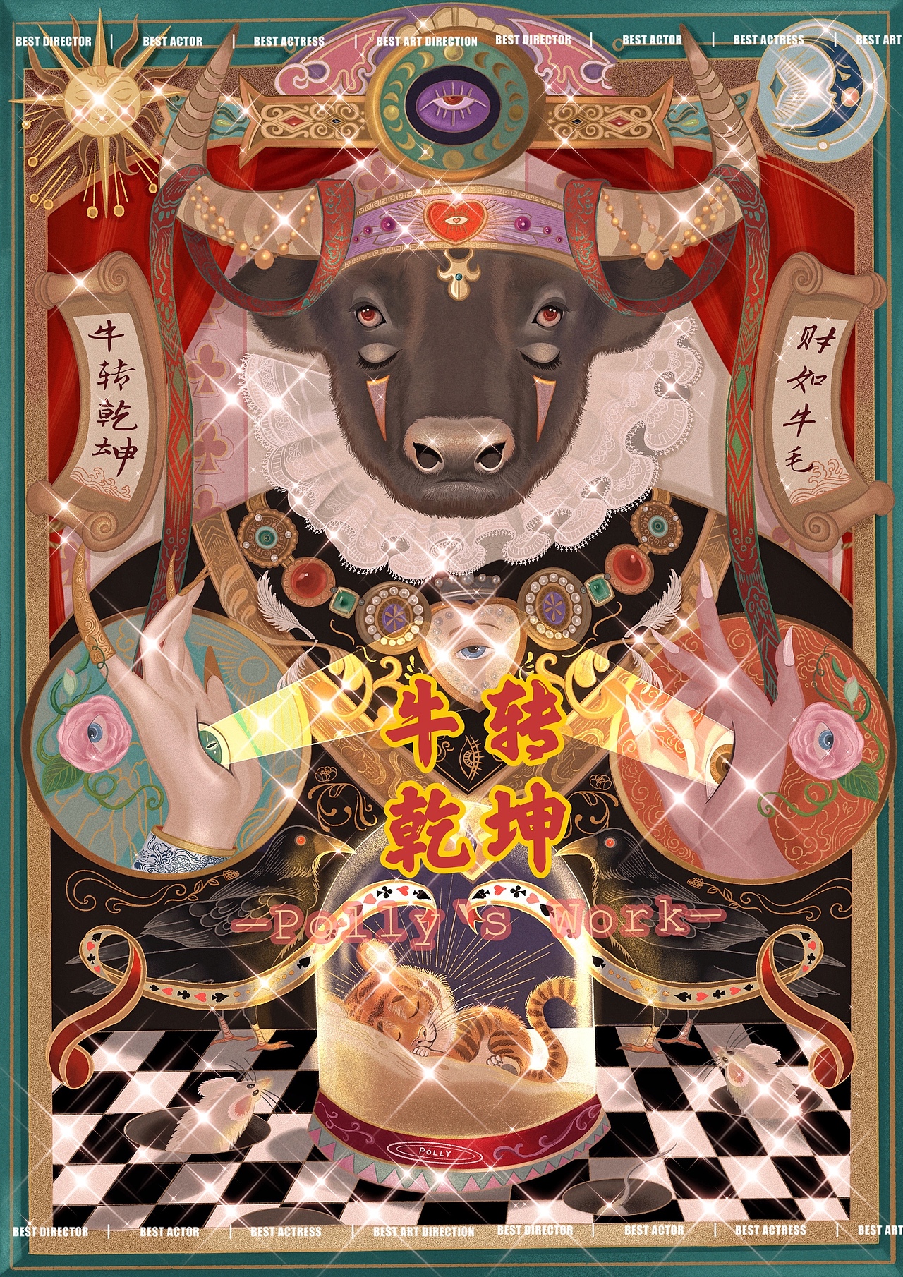 Taro's Dream 塔罗先生的梦想——2021牛年贺图（图ZMjQ2ODM1OTYw） - 创作习作 - 站酷设计师冒险波利_CPJ原创素材 - 站酷ZCOOL