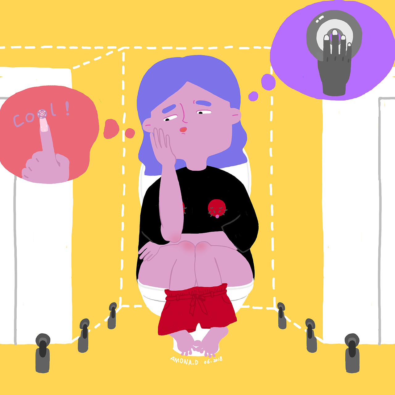 设计师的日常,上个厕所都得脑洞大开。