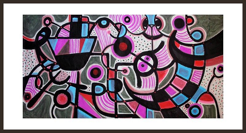 刘勇良抽象彩墨作品选登